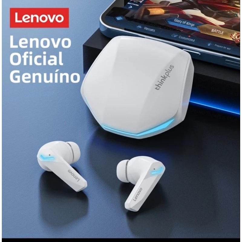 Lenovo Fone de Ouvido GM2 Pro sem Fio, Bluetooth 5.3