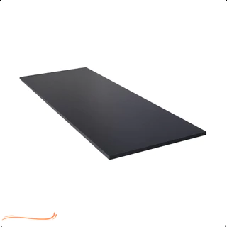 1 Prateleira 100x40 Sem Suporte Mdf Preto Organização Para Cozinha Banheiro Quarto Dormitorio Sala Tampo Area Gourmet Escritorio Casa Lavanderia Parede Decorativa Mesa Tabua 100cm Madeira 100 Cm x 40 Cm Preta