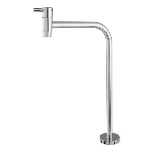 Torneira Banheiro Lavatório Link Alta 1/4 Volta 90 ° Graus - Torneira Inox Cuba de Sobrepor