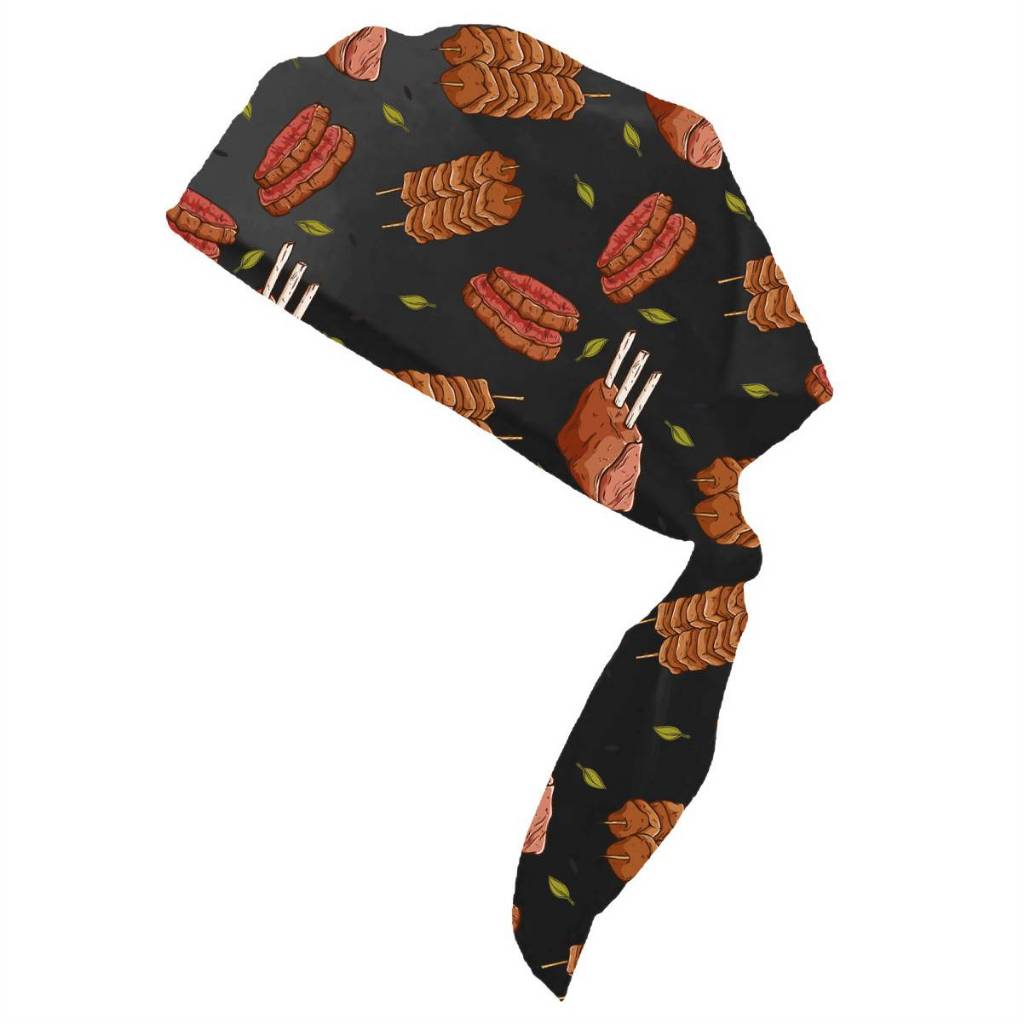 Touca Bandana Churrasco Unissex Cozinha Chef Uniforme