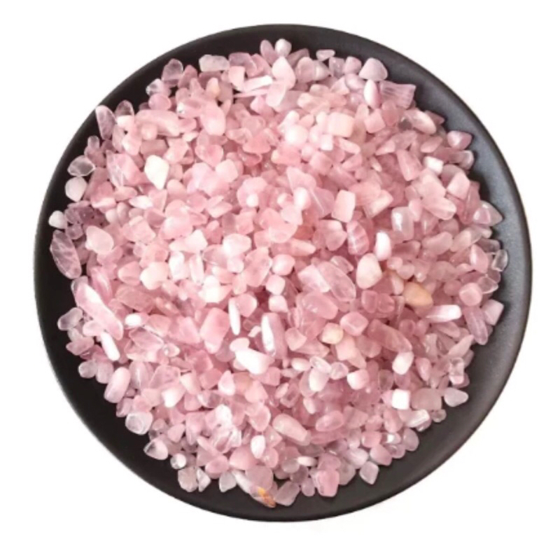 Cascalho Perda Rolada Quartzo Rosa 500g artesanato aquário
