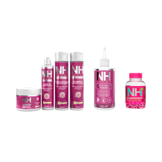 Kit New Hair Reconstrução Capilar + Tônico Antiqueda 100ml + Suplemento NH Crescimento Capilar 30 Cápsulas Belkit em Oferta na Shopee