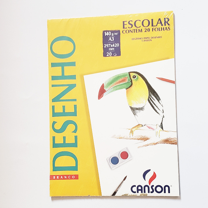 Papel Desenho Branco 140g A3 20 Folhas Canson Shopee Brasil 0449