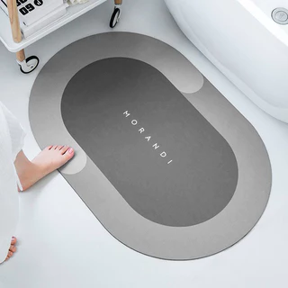 Tapete de banho piso banheiro antiderrapante super absorvente secagem rápida