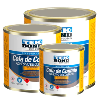 Adesivo Cola De Contato Vários Tamanhos Para Fixar Colar Madeira Couro Plástico Sapato - TEKBOND em Oferta na Shopee