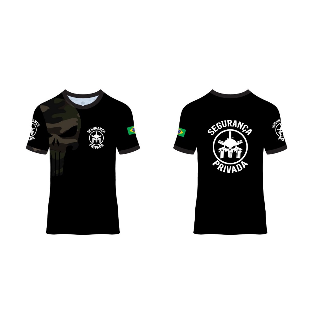 Camisa Segurança Privada Camiseta Vigilante Proteção Uv50+
