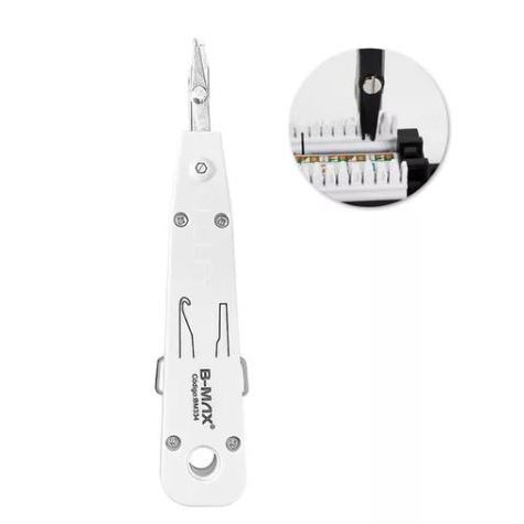 Alicate Inserção Punch Down Telefonia Rede Módulos Rj11 Rj45