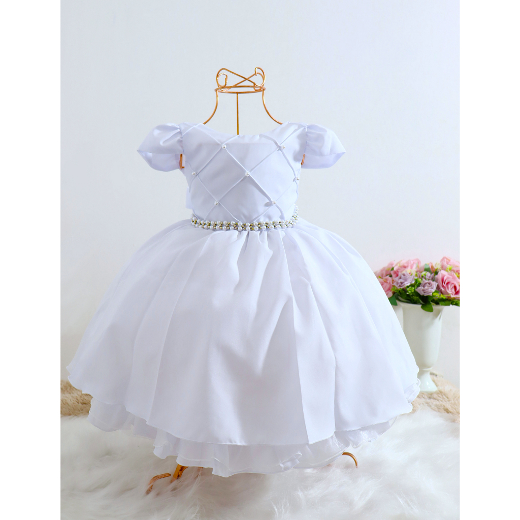 Vestido branco best sale 12 anos