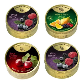 Balas Cavendish & Harvey - Lata - Sabores - 200 Gramas