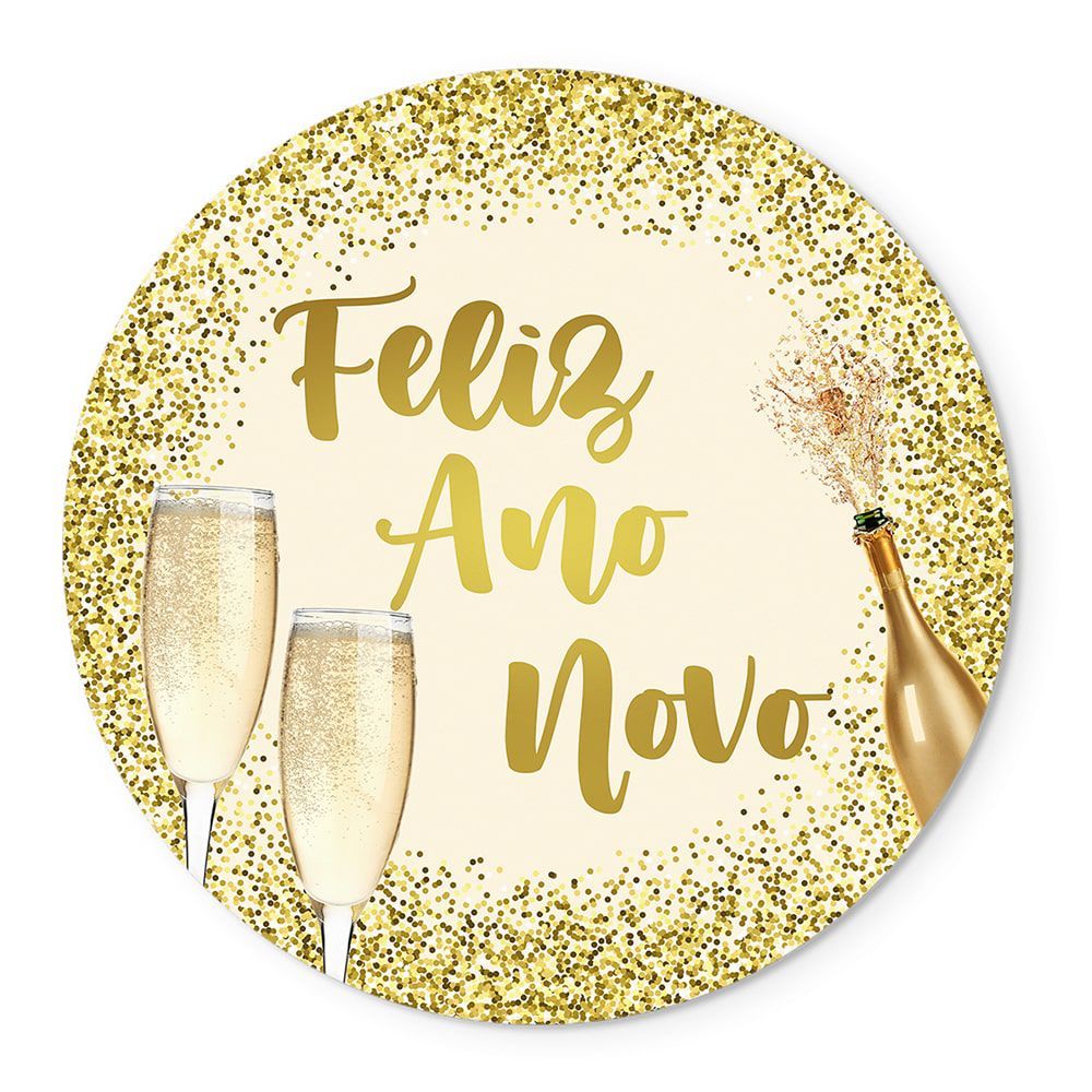 Painel em lona Redondo Festa - Ano Novo | Shopee Brasil