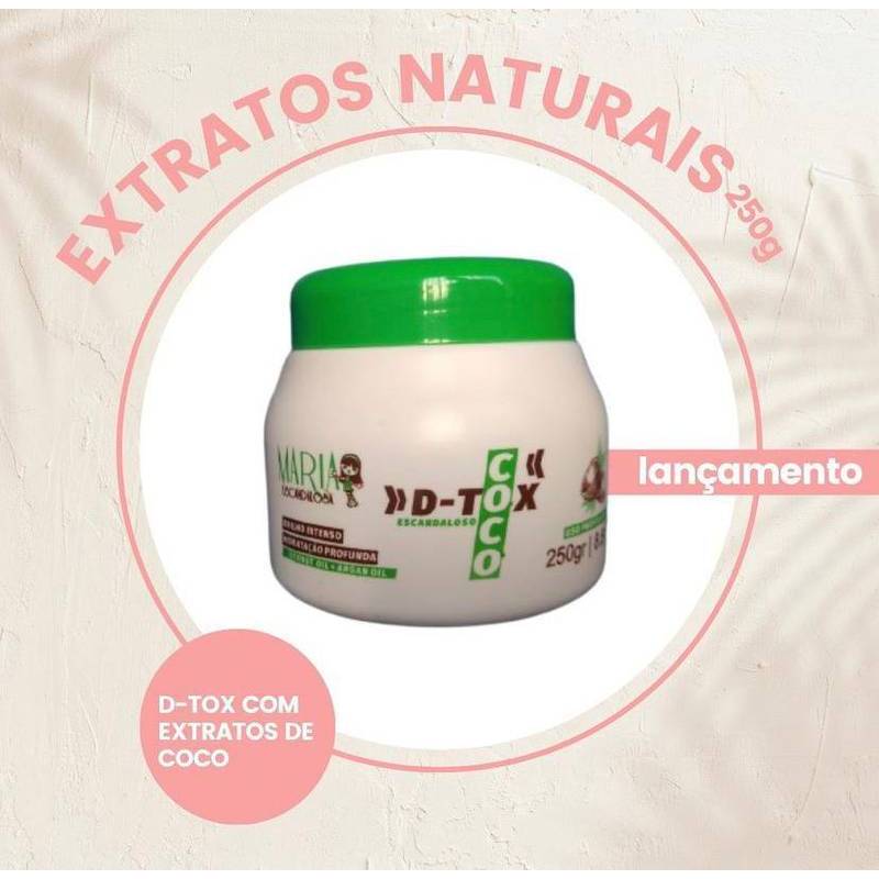 Botox Maria Escandalosa D- Tox Coco Profissional 250g | Shopee Brasil