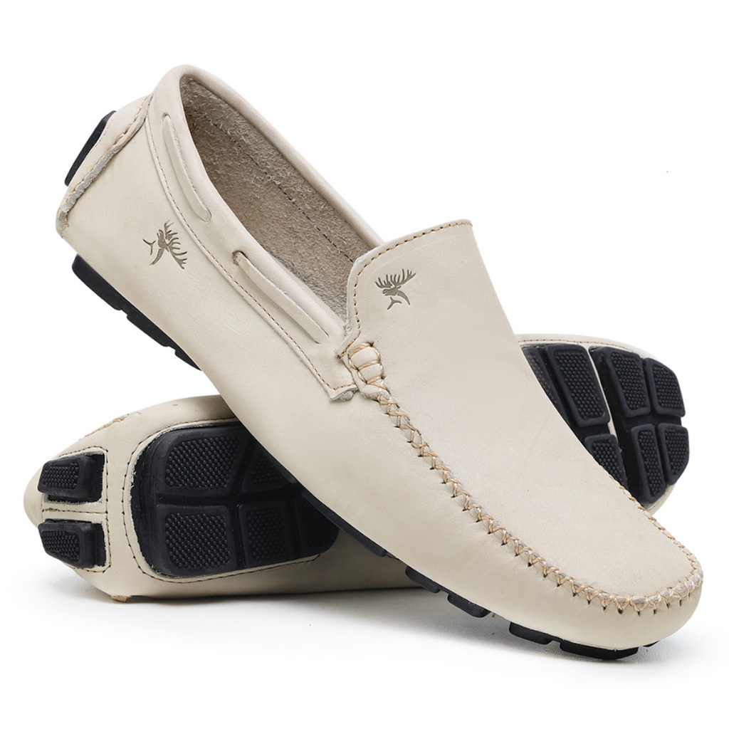 Mocassim Masculino Vancouver Liso em Couro Legítimo