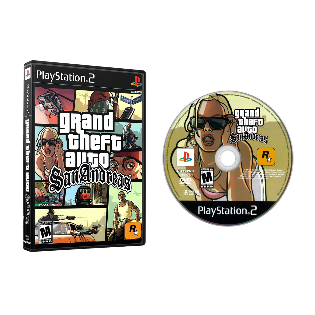 Gta San Andreas Pt-br Ps2 Português Grand Theft Auto Patch M, gta