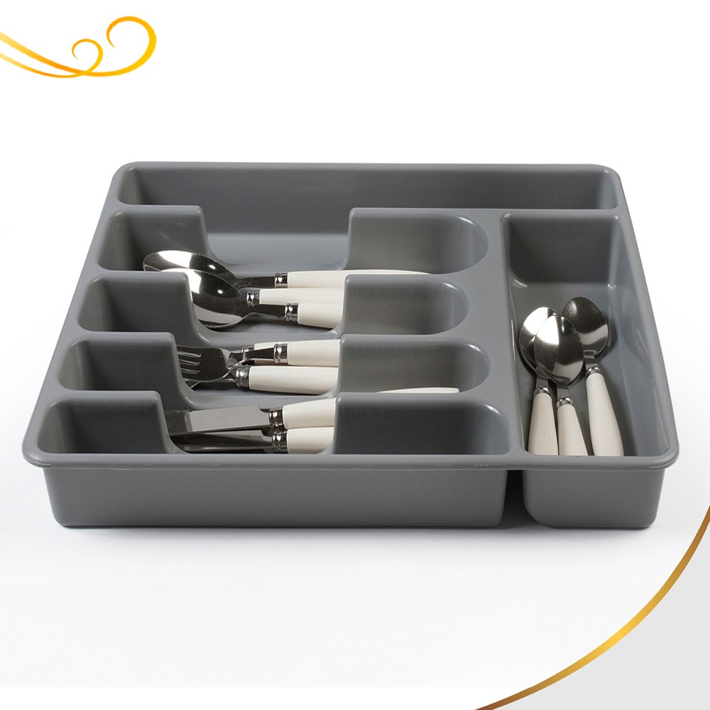 Porta Talher Organizador Separador Resistente 6 Divisórias