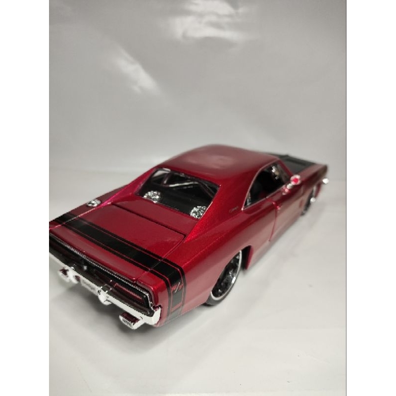 Miniatura de metal 1969 Dodge Charger R/t escala 1/24