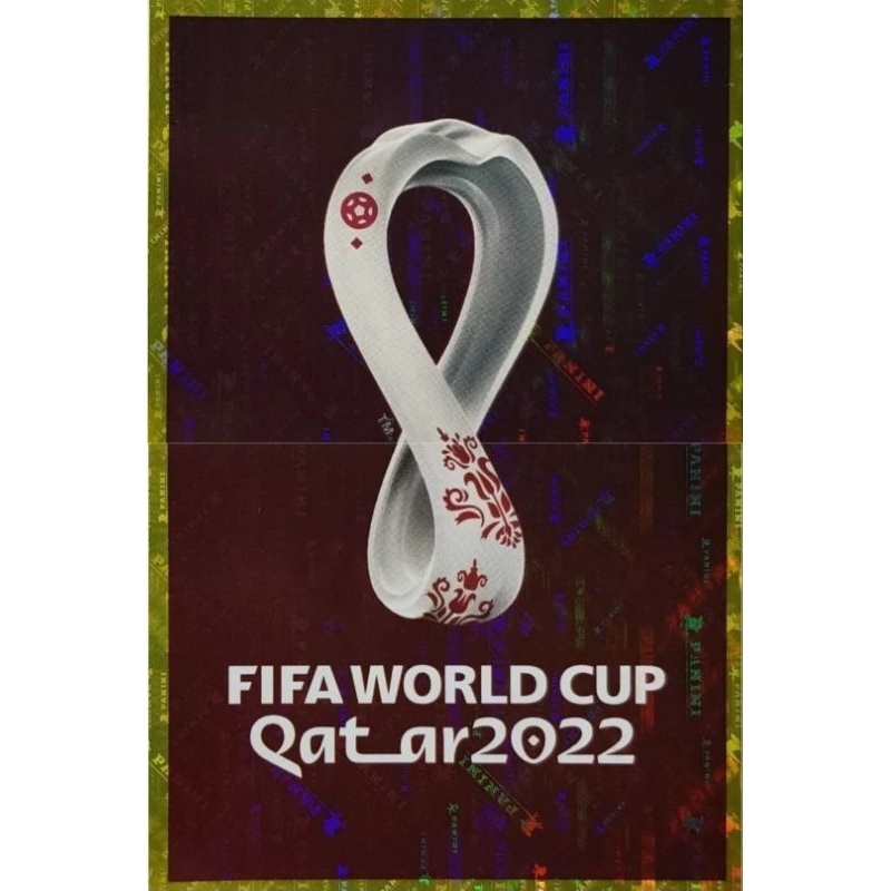 Figurinhas da copa catar Panini figurinha 7 - Logotipo - Fwc 6 - Logo Qatar  1 2022 