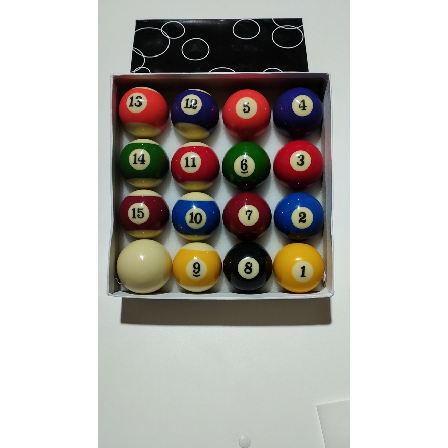Jogo Bola de Bilhar 50mm Faixada - Desconto no Preço