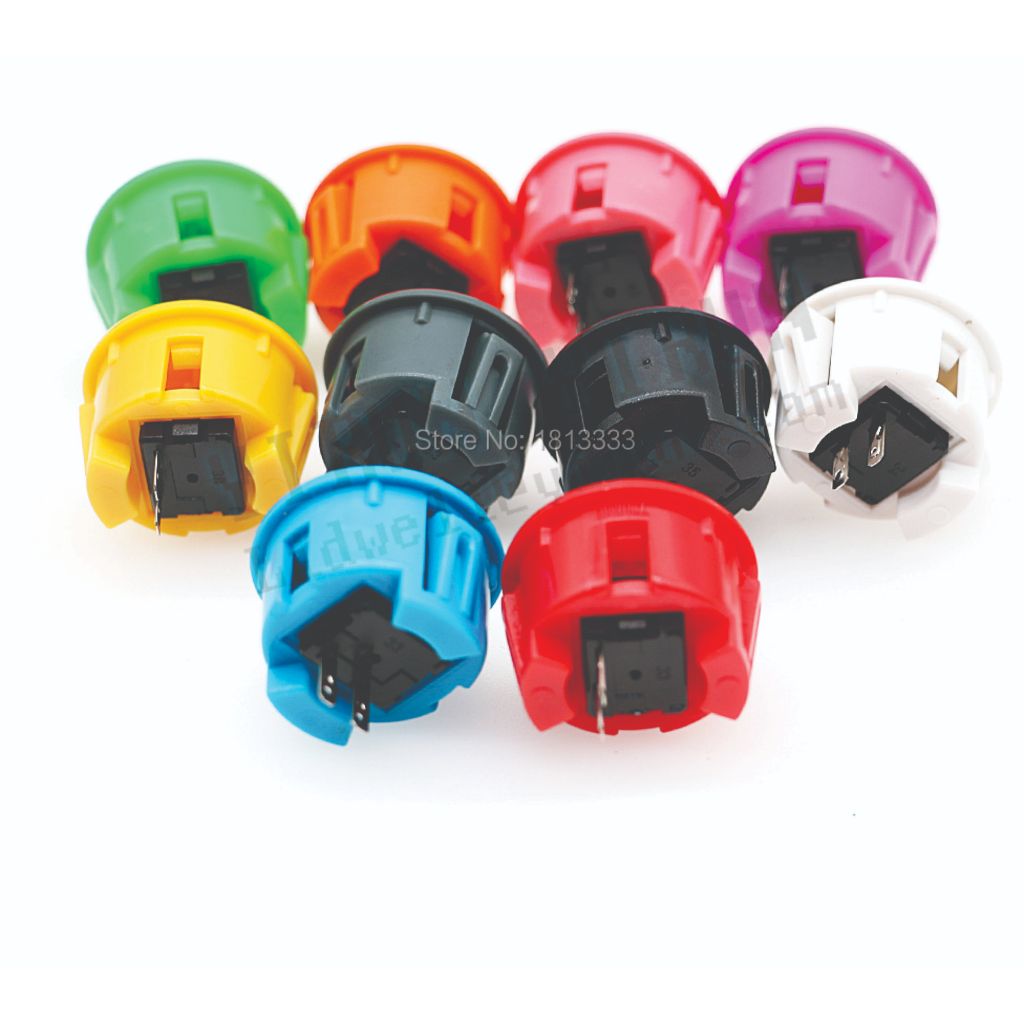 6 botões similar Sanwa 30mm ou 24mm