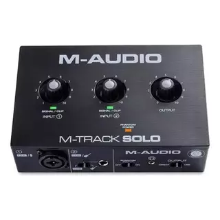 Interface Áudio M-audio Mtracksolo Podcaste Usb 2 Canais