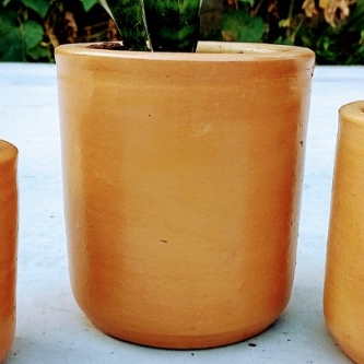 Vaso Grande para Plantas de Barro Envernizado, Impermeável e Anti Mancha Cerâmica