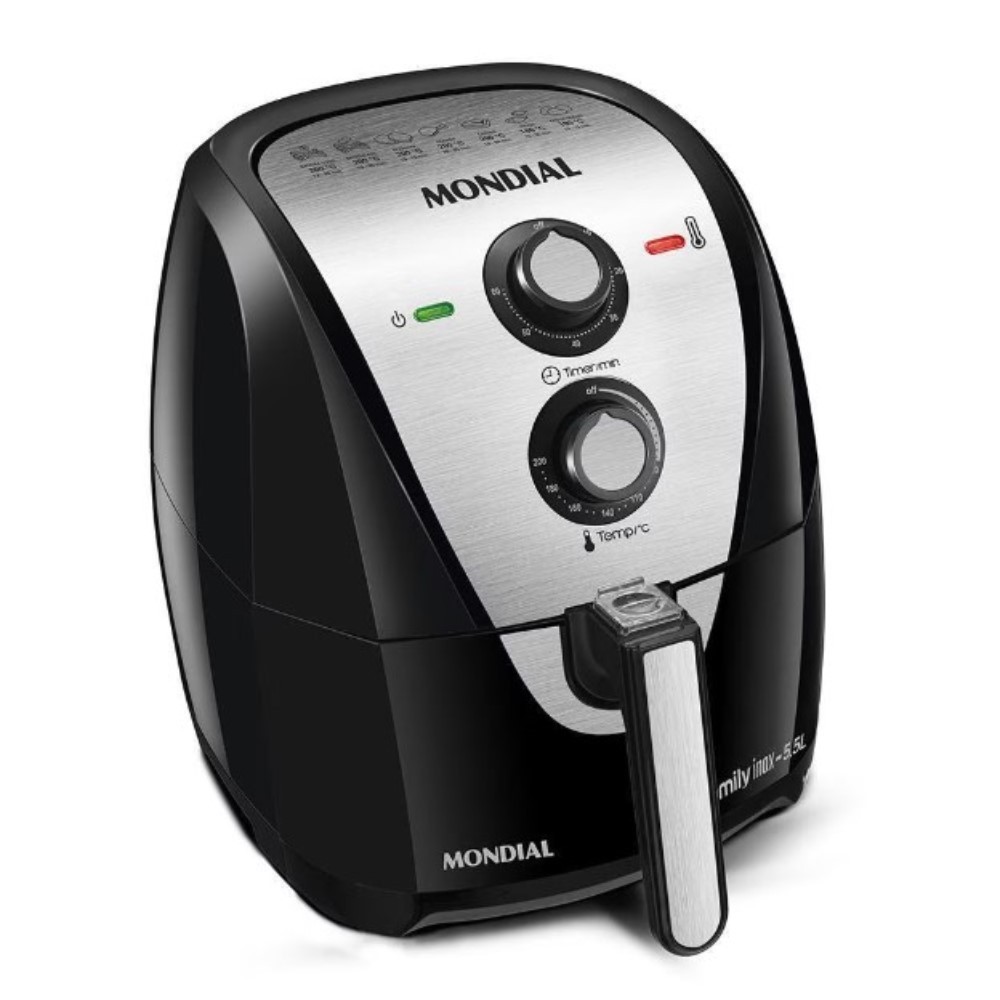 Gaabor Fritadeira Elétrica Air Fryer 4L 1450W Analógica Visor Transparente  Tecnologia Cyclone 360 127v : : Cozinha