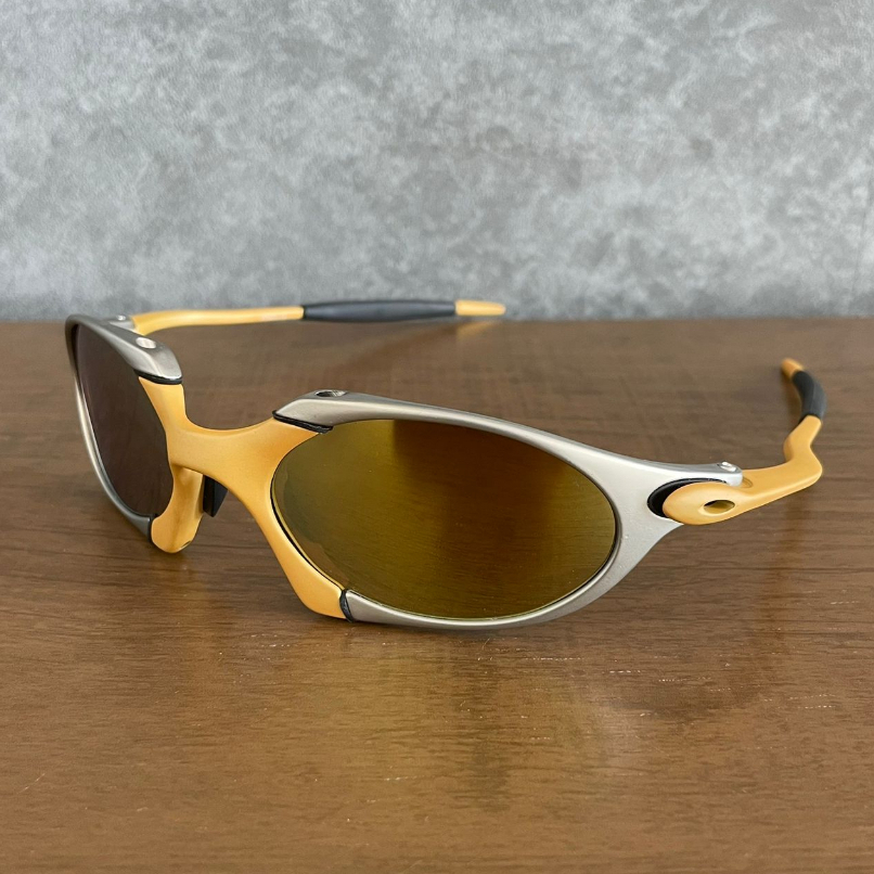 Óculos de Sol Juliet Romeo 1 24k metal importado espelhado