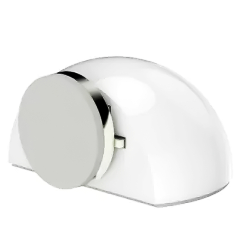 Fixador Batente Batedor Prendedor Para Portas Dupla Face Removível Amortecedor Branco Soprano