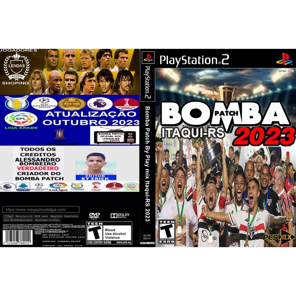 BOMBA PATCH 2024 (OUTUBRO 2023) ISO PS2 em 2023