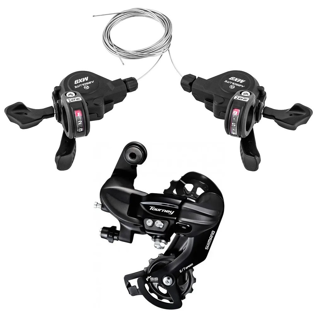 Kit Trocador de Marcha Alavanca de câmbio Absolute para bicicletas (18 ...