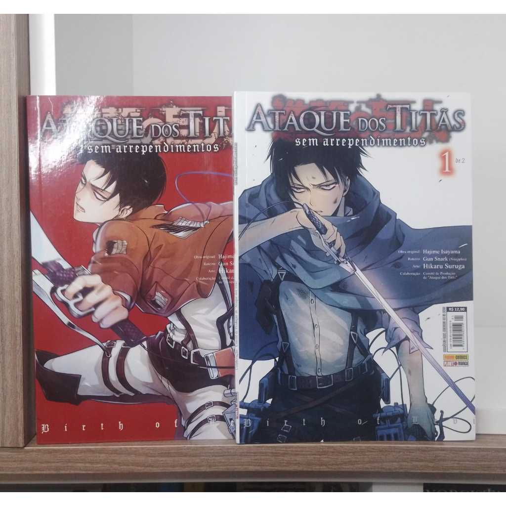 Manga Ataque Dos Titas Sem Arrependimentos Volume 1 E 2 Completo ...
