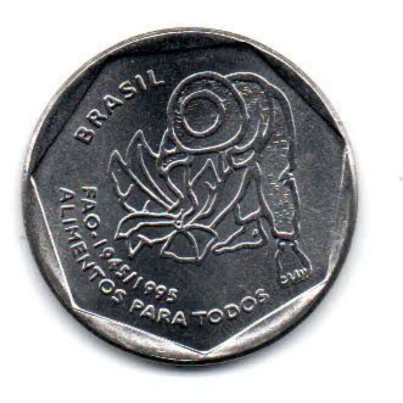 Moeda# 25 centavos# fao