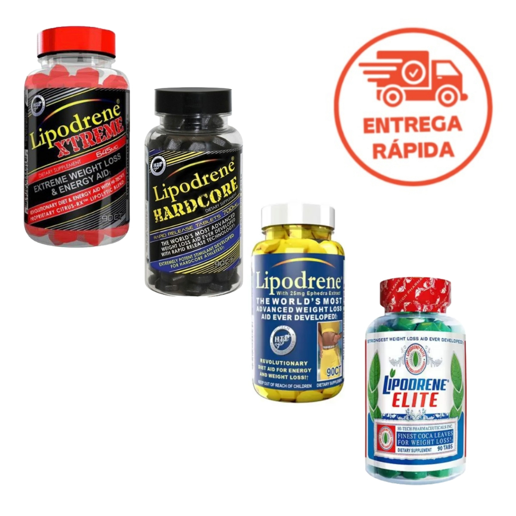 LIPODRENE 90 TABS HI-TECH - LINHA COMPLETA ESCOLHA O SEU