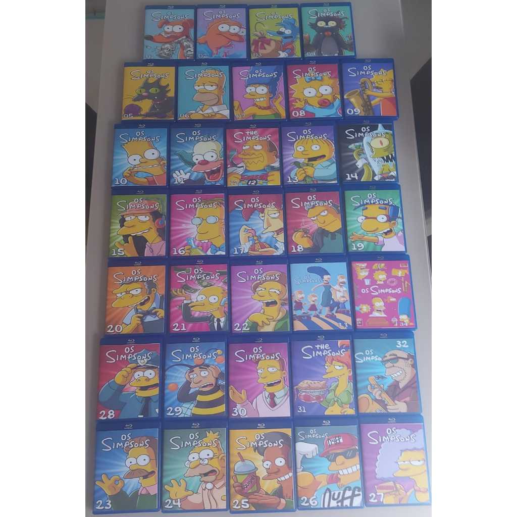 Box Bluray Simpsons as 34 temporadas até hoje 1080p full hd