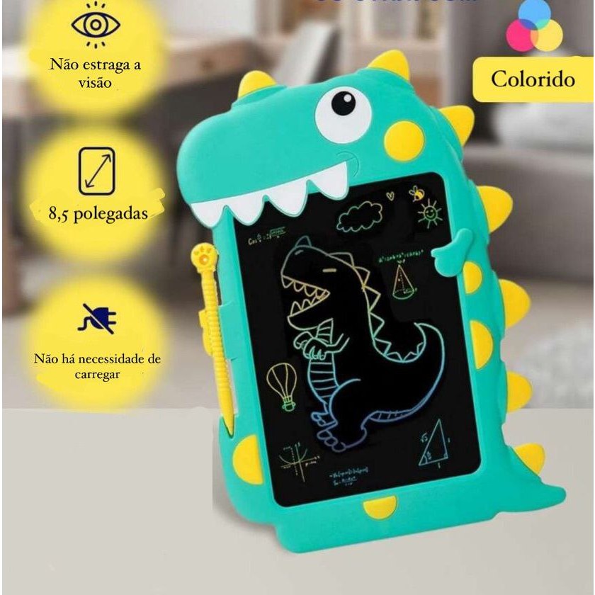 Lousa mágica LCD Dinossauro infantil