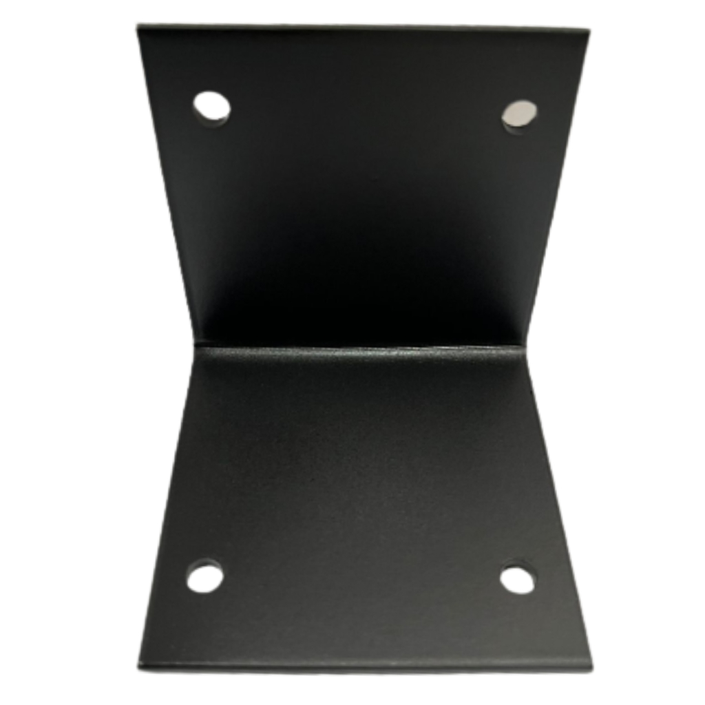 Cantoneira de Junção De Aço Quadrada Suporte União 60x60mm Reforçado 2.25mm Preto Fosco