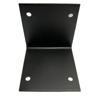 Cantoneira de Junção De Aço Quadrada Suporte União 60x60mm Reforçado 2.25mm Preto Fosco