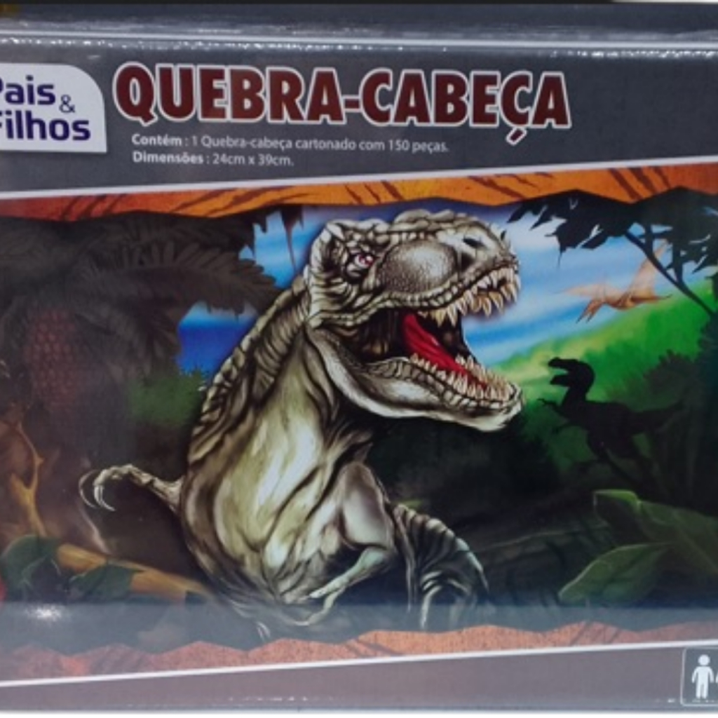 Jogo Quebra Cabeça T Rex 150 Peças - Jogo De Tabuleiro - #