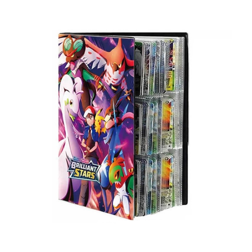 Pasta Album Cartas Pokemon Para Guardar Até 540 Cards Pokémon Pikachu ...