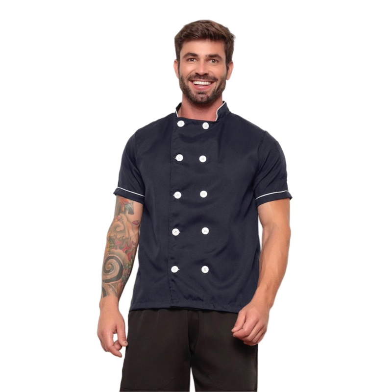 Dolma Chef Masculina Premium Azul Marinho Emerald Gardenia J