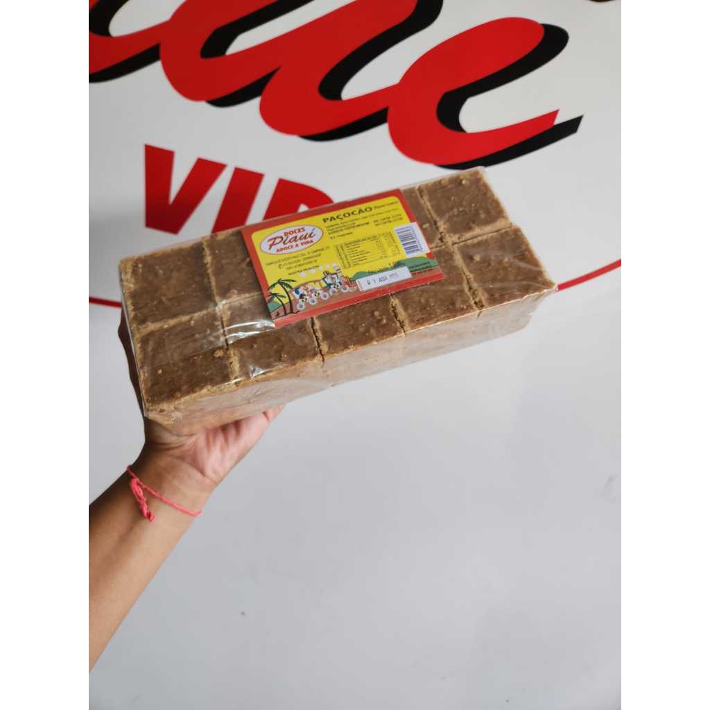 PAÇOCA CASEIRA 1,900KG C/ 30 UNI - DOCES PIAUÍ