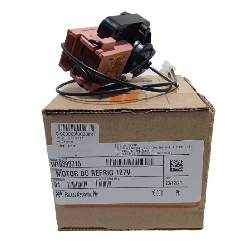 Motor Ventilador Geladeira Brastemp Ative Brm48 Bre50 Brm50 W10399715 ...