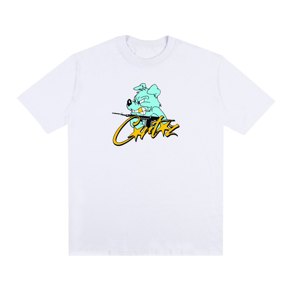 Camiseta Streetwear Corteiz K9 Estampada Camiseta Oversized Algodão