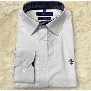 Camisa Social Masculina Manga longa Slim Fit Tecido listrado