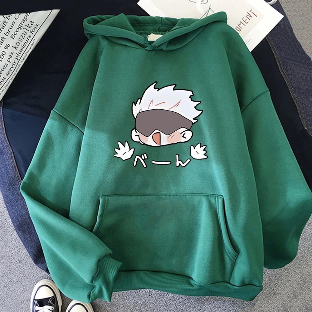 Menina anime dos desenhos animados personalidade dark hip hop japonês  harajuku topos solto casual inverno hoodie