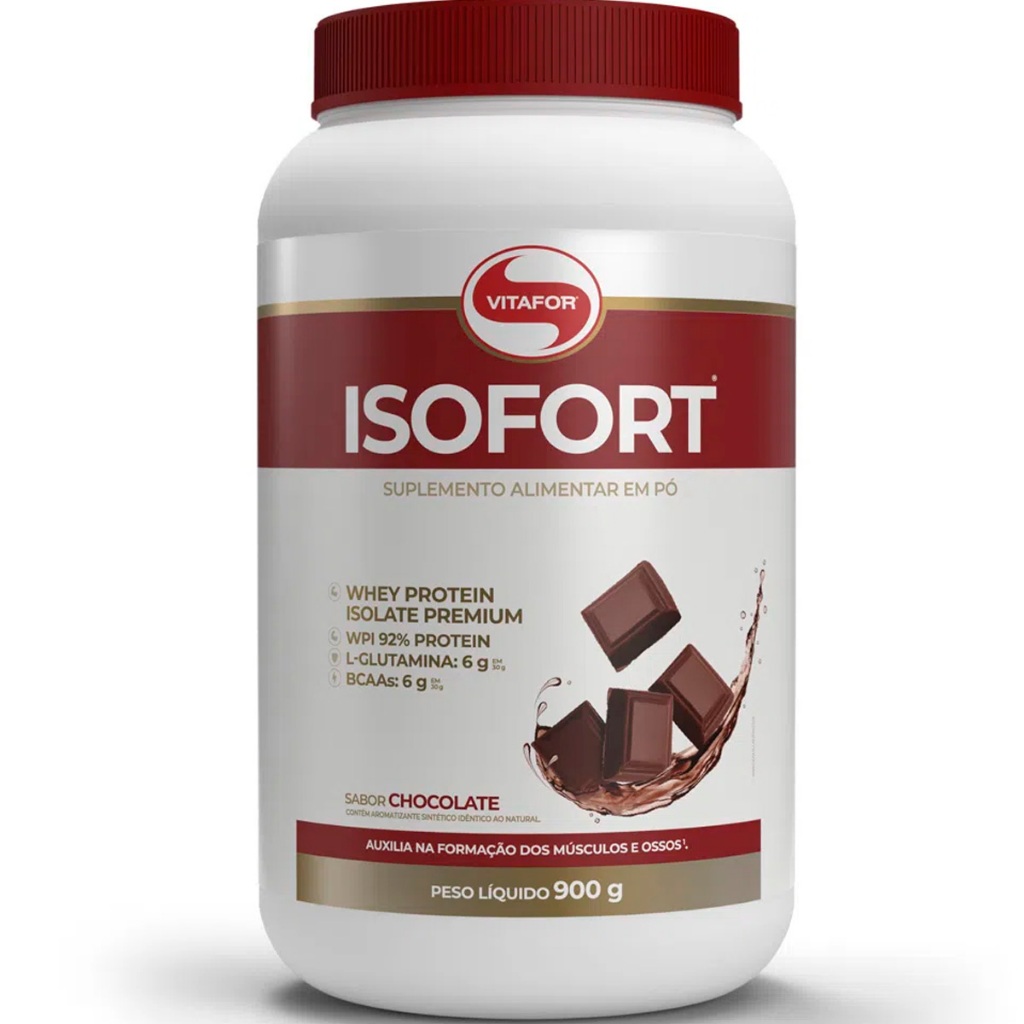 Isofort 900g Whey Protein Isolado Premium Original Vitafor