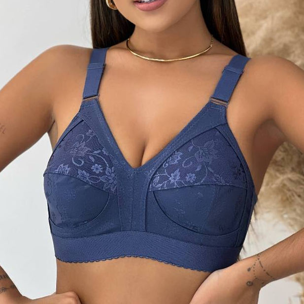 Sutiã Plus Size Reforçado Com Pala Firme Liso Cetinete Sem bojo Sem Aro  Alta Sustentação Lingerie Feminina