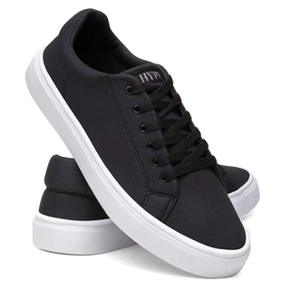 Sapatênis Casual Linha Confort Hype Shoes Esporte Fino - 770 Preto - Unissex