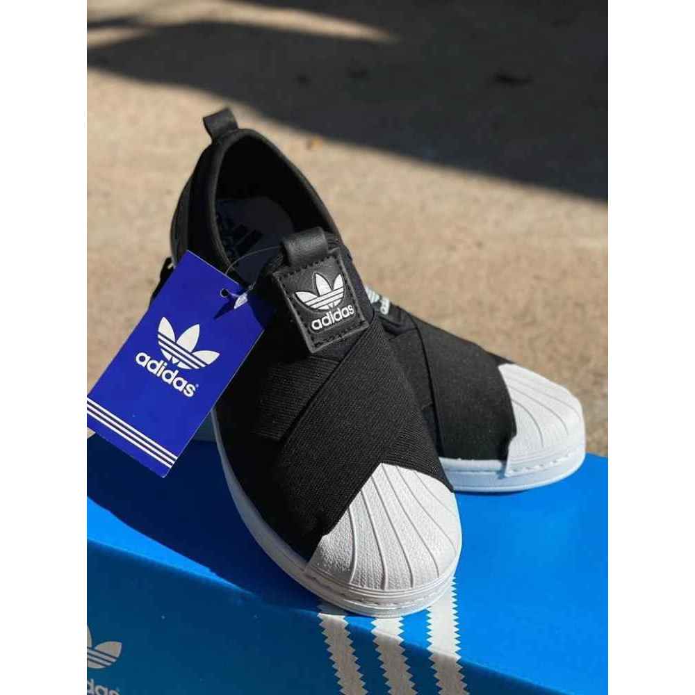 Tênis Slip On Feminino Adidas Superstar W Preto Adidas na Carroussel Kids