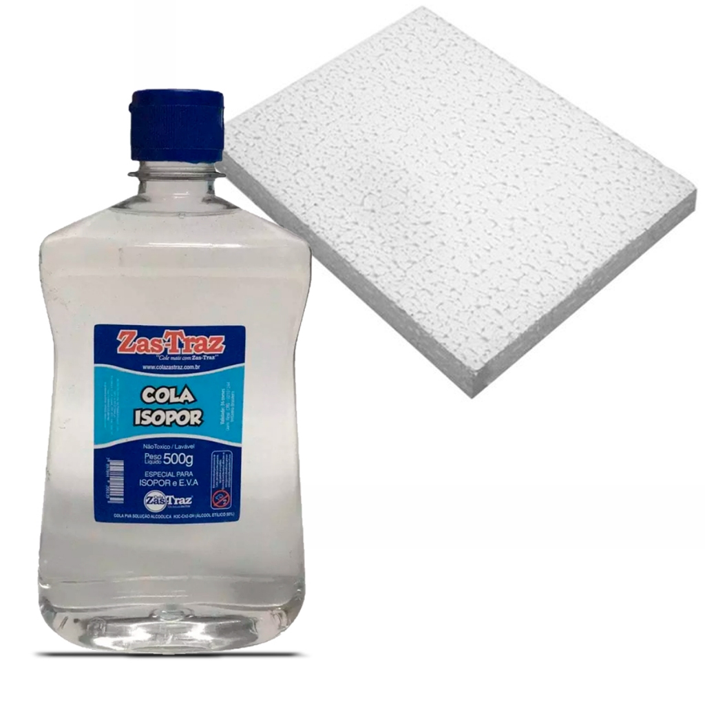 Cola Eps Isopor e E.v.a 500g Zas Traz Incolor Unidade