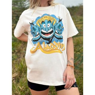 Camiseta Gênio Aladdin - Chumbo